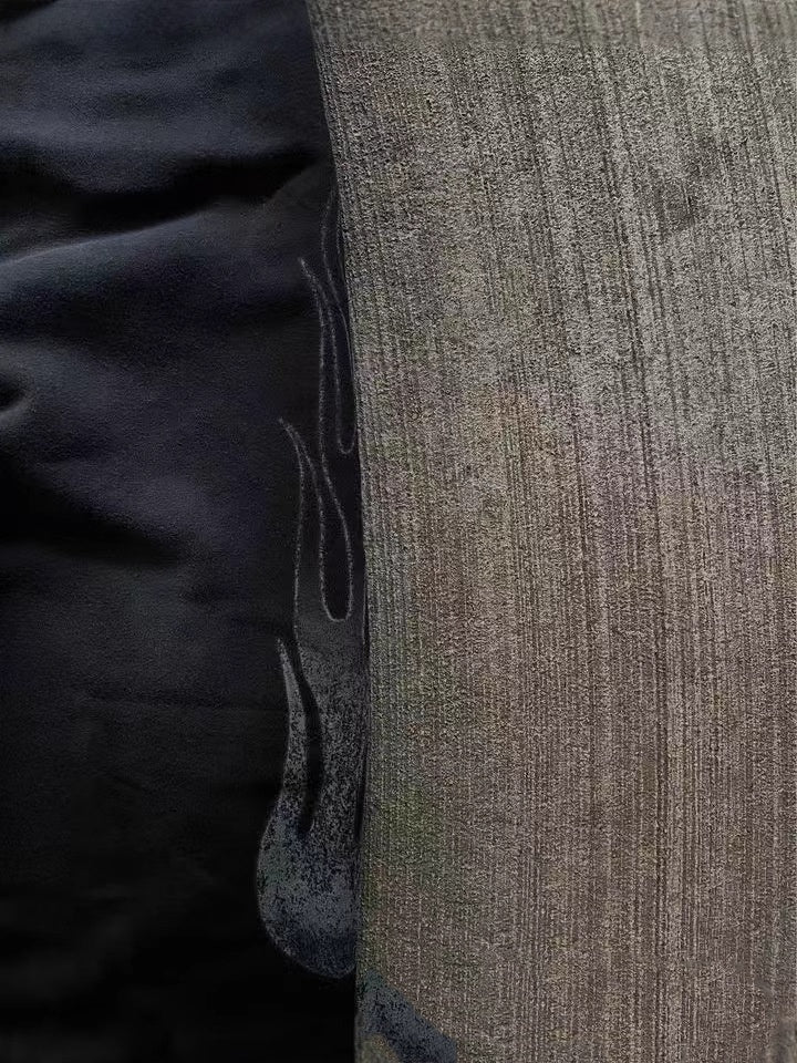 Flow All-match Paste Cloth Embroidery Casual Trousers