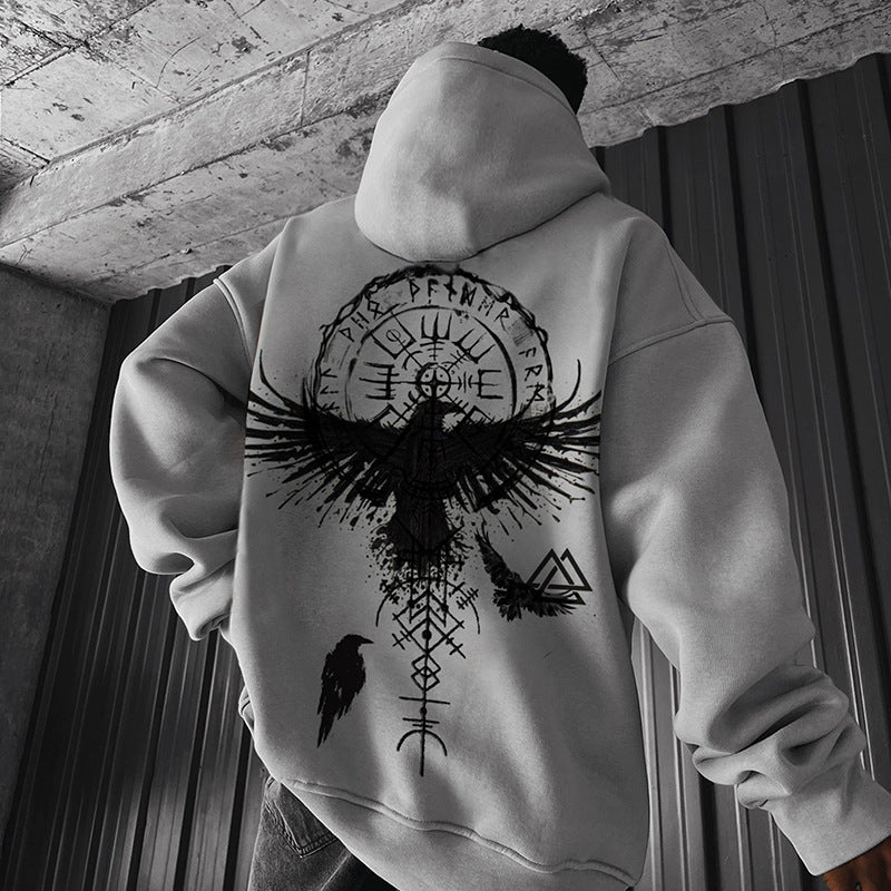 Men's Fashion Hooded With Rope Sweater