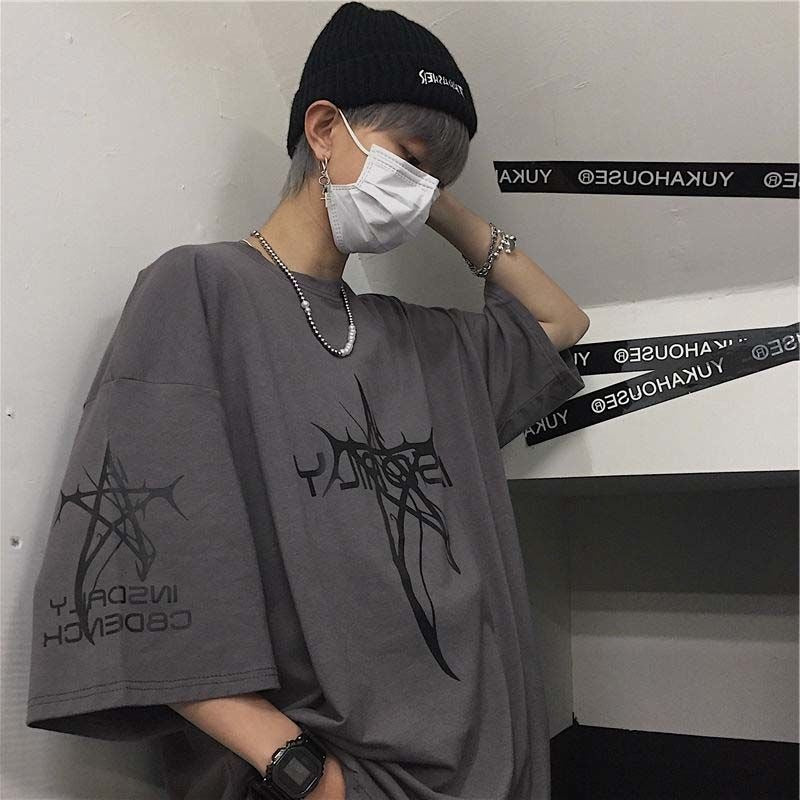 Letter Print Short-sleeve T-shirt Men
