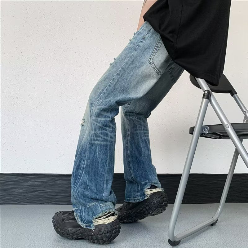 Men's High Street Straight Jeans Men