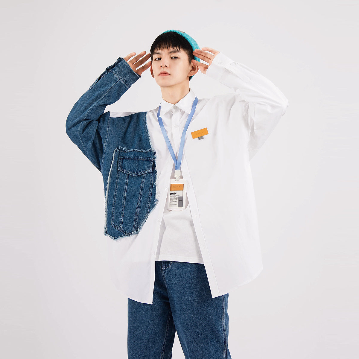 Bangboy Men''s Shirt Long Sleeve Handsome Jeans