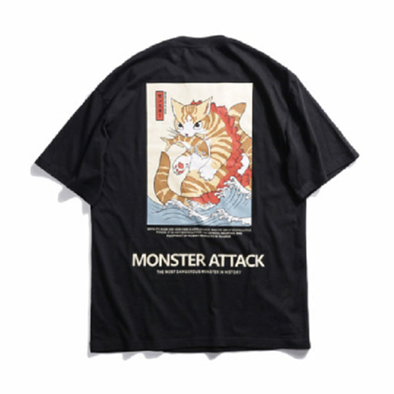 Men and women printed short-sleeved t-shirt