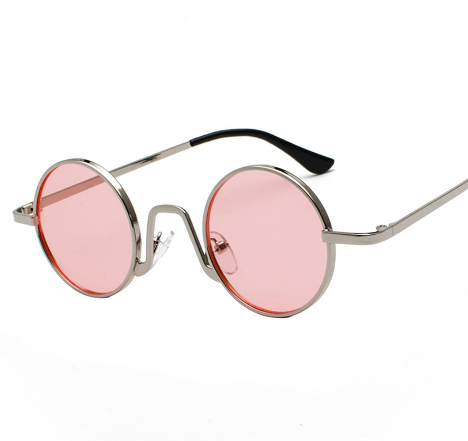 Sunglasses round frame mirror