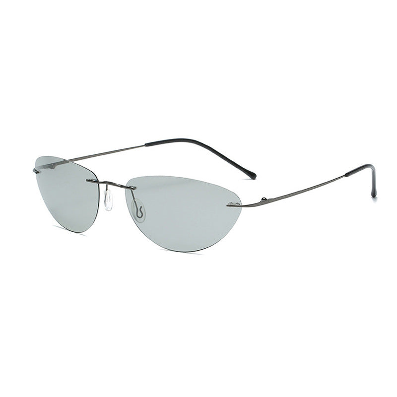 Ultralight Rimless Men's Driving Sunglasses