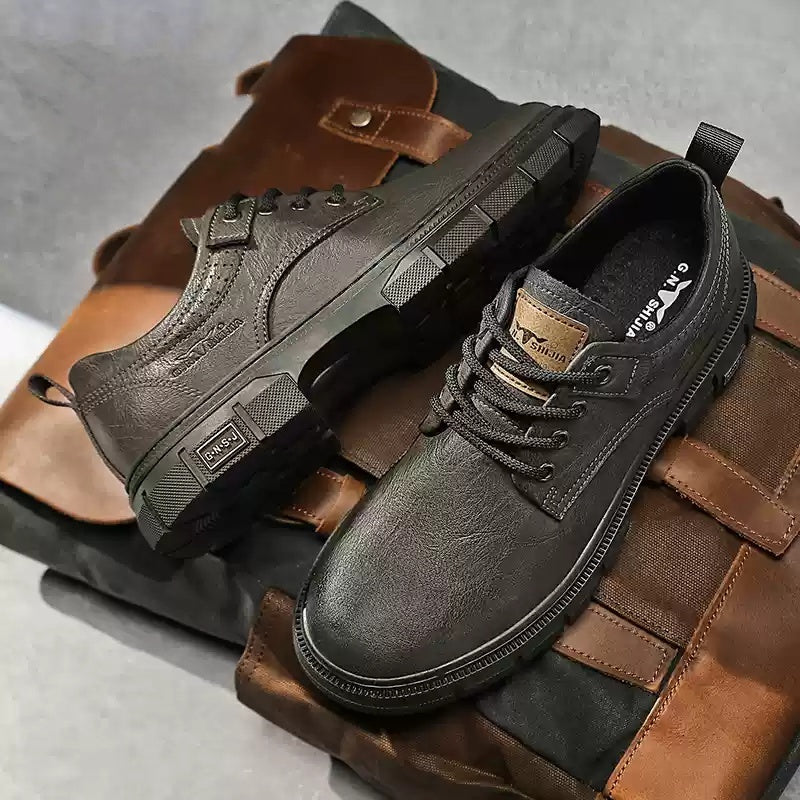 New Spring And Autumn Business Casual Leather Shoes Men