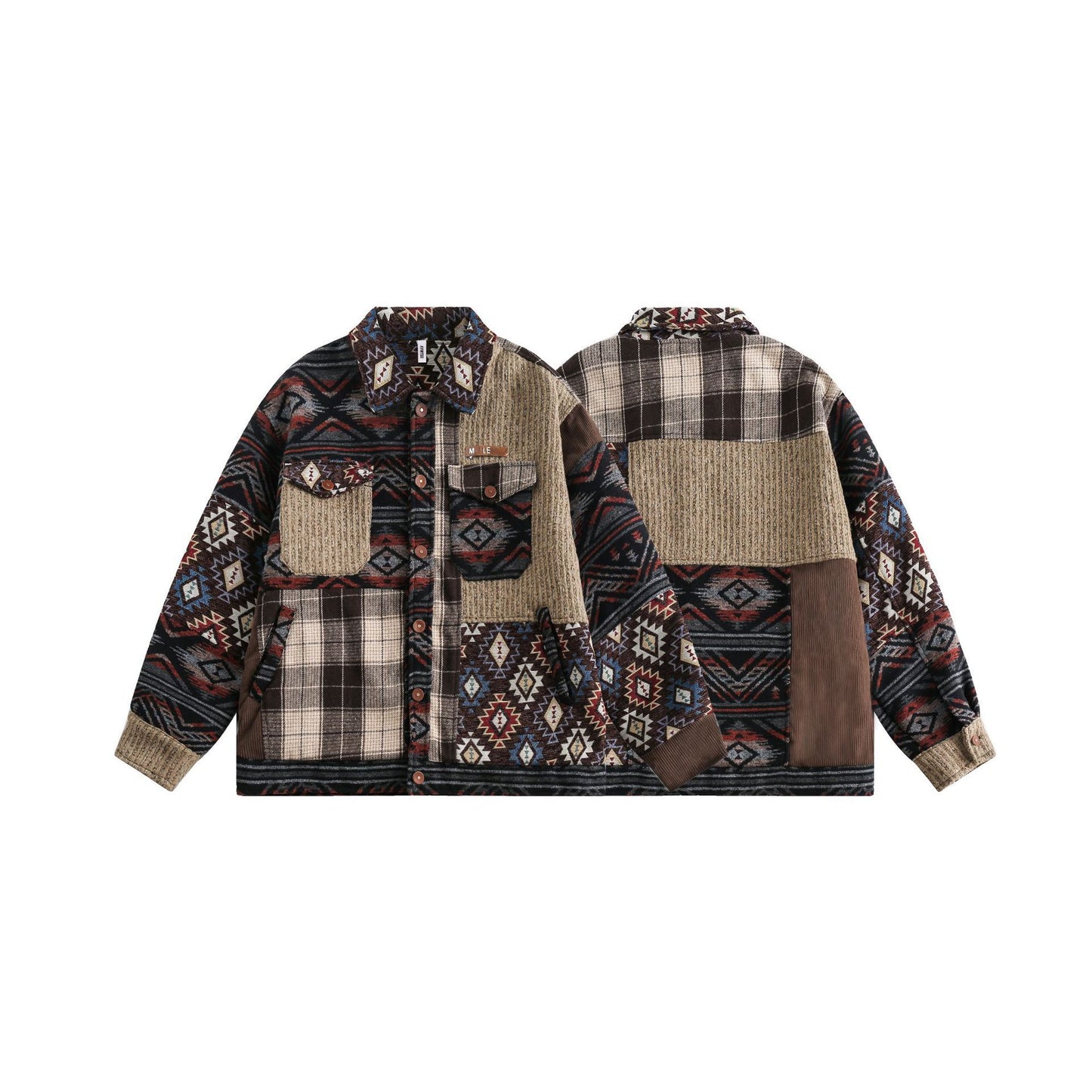 Loose Casual Couple Polo Collar Jacket