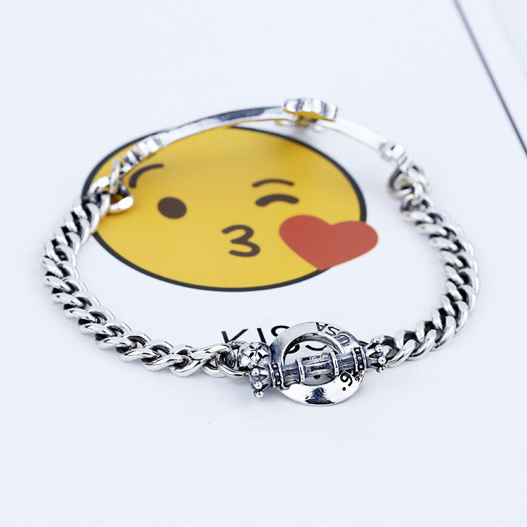 Sterling Silver Jewelry New Cross Bracelet For Men And Women