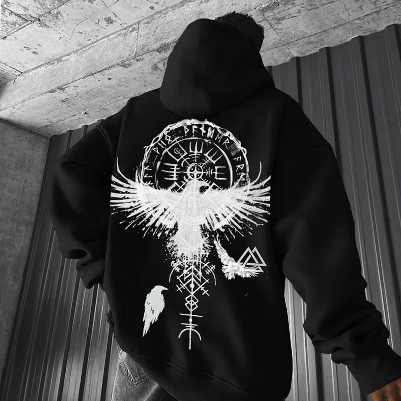 Men's Fashion Hooded With Rope Sweater
