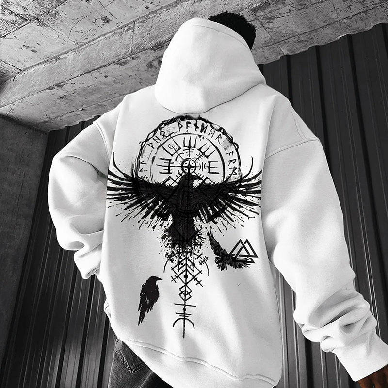 Men's Fashion Hooded With Rope Sweater