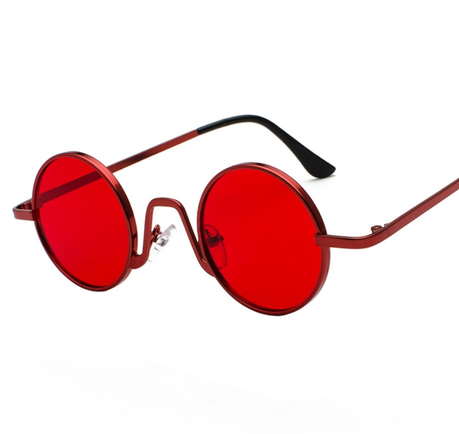 Sunglasses round frame mirror