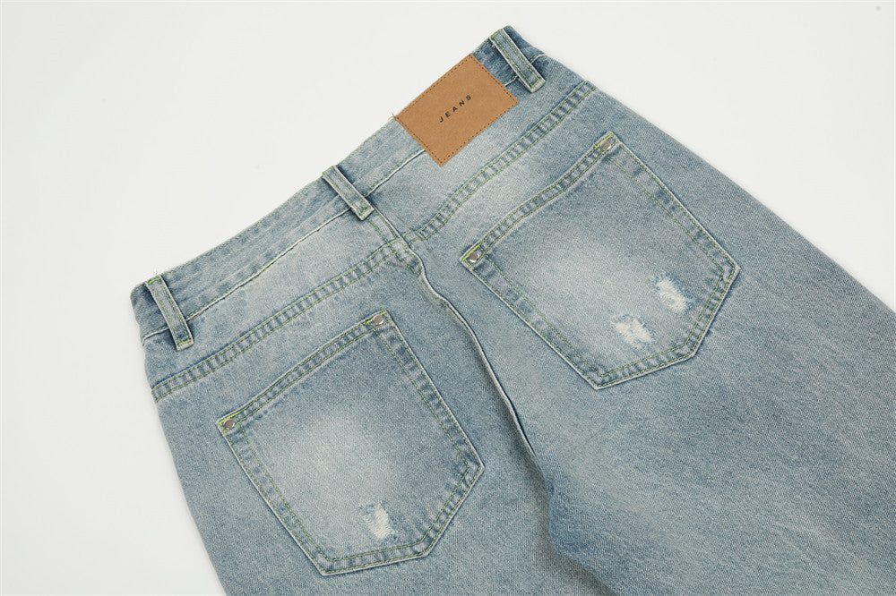 Fashion Wash Ripped Jeans For Men