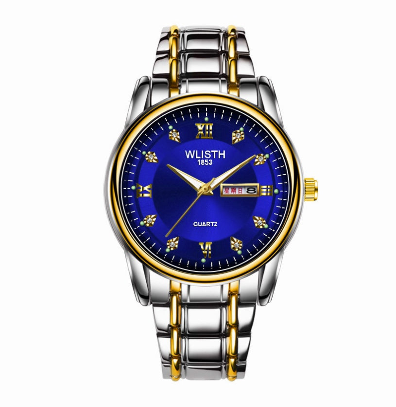Steel Band Watch Quartz Watch Cross-border Men's Watch Waterproof