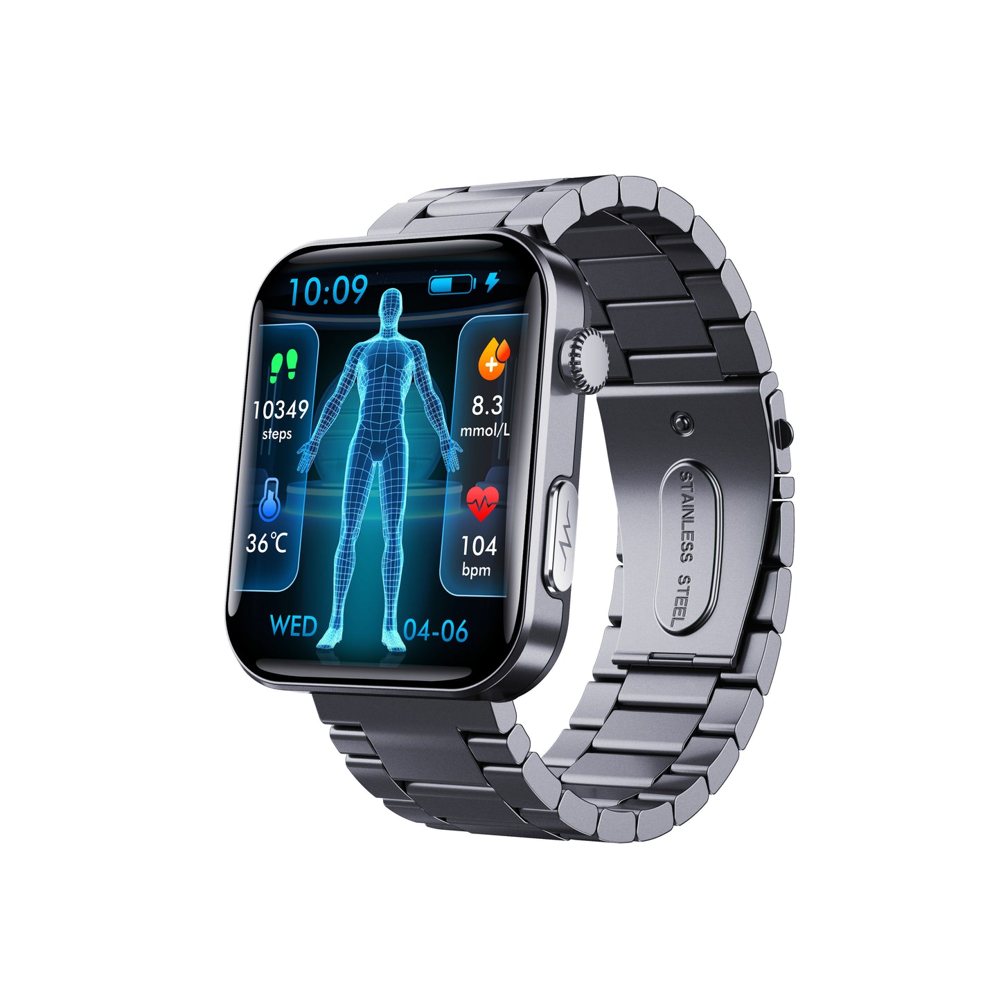 Smart Watch For Men Women Healthy Mornitoring Ips Screen Fitness Tracker With Bluetooth Call IP67 Waterproof Heart Rate Sleep SpO2 Monitor Pedometer Multiple Sports 7 Days Battery Life