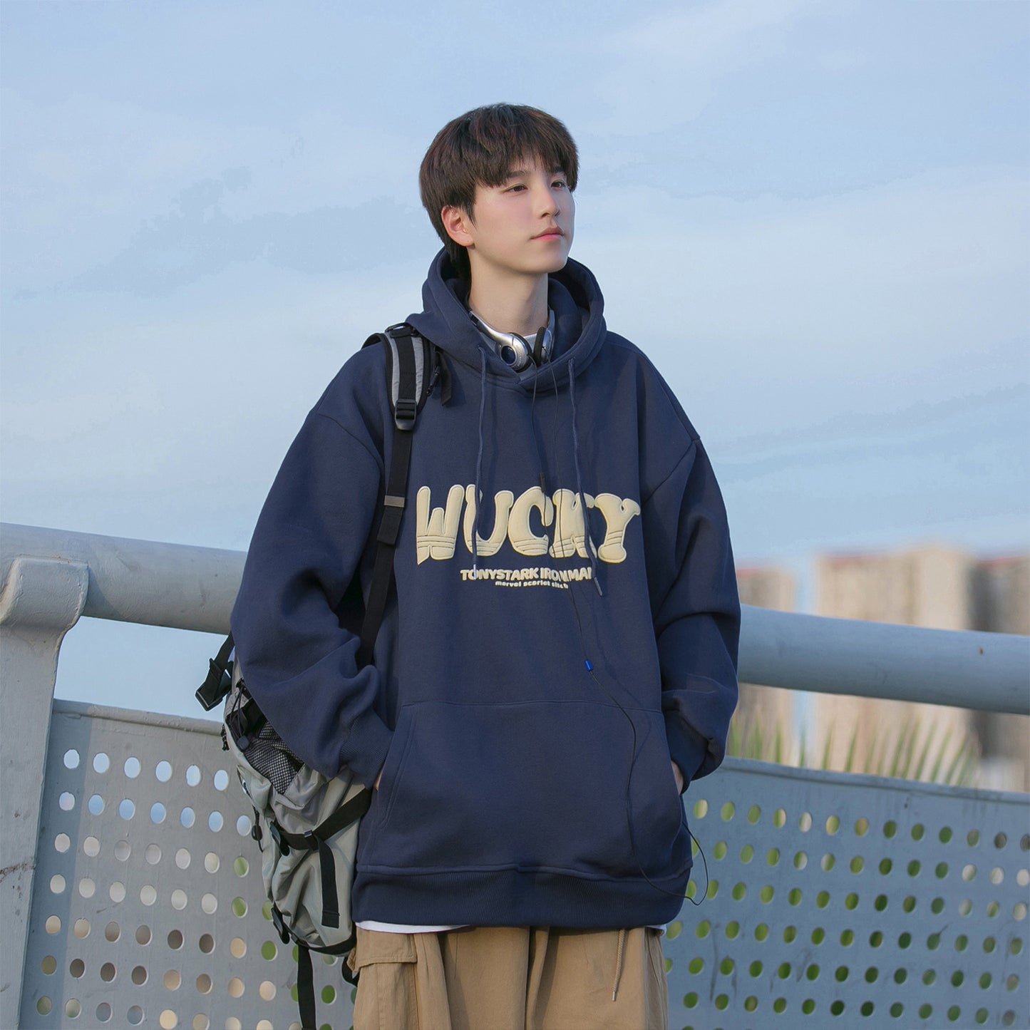 New Autumn Thin Loose Hoodie Men's Hoodie Sweater