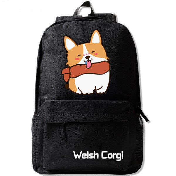 Cute cartoon dog schoolbag backpack backpack boys and girls Campus