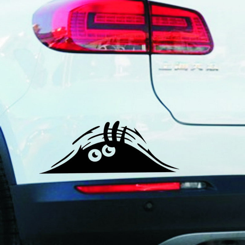 Sand Dune Car Sticker Peeking Elf Car Sticker Reflective Waterproof Sticker