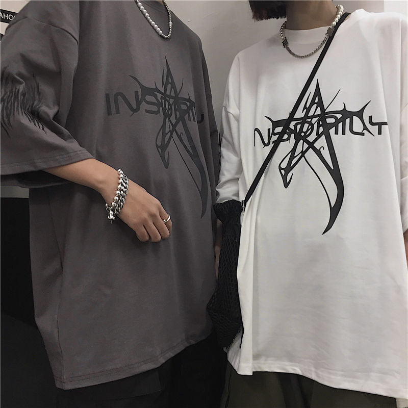 Letter Print Short-sleeve T-shirt Men
