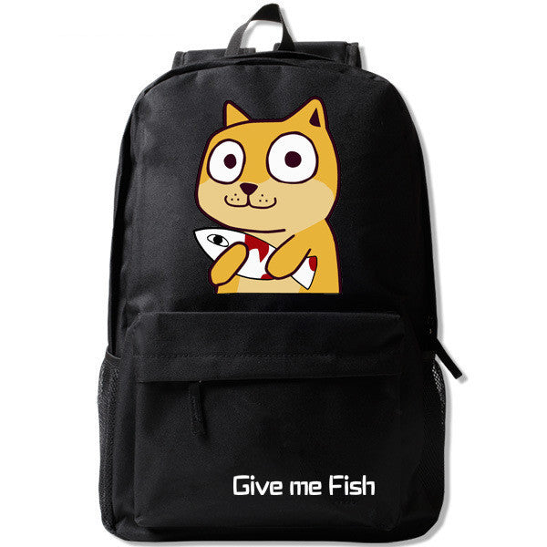 Cute cartoon dog schoolbag backpack backpack boys and girls Campus