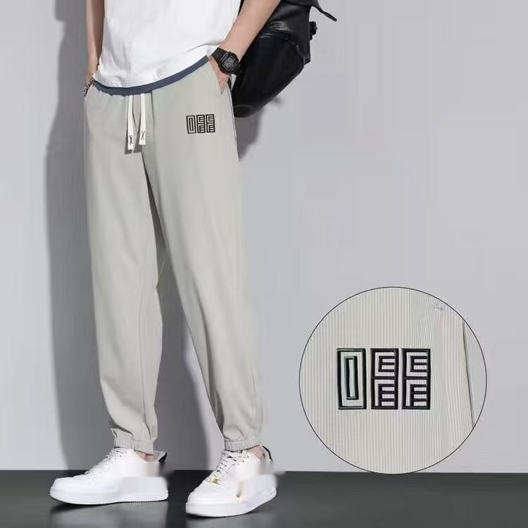 Sports Loose Tappered Elastic Light Thin Casual Sweatpants