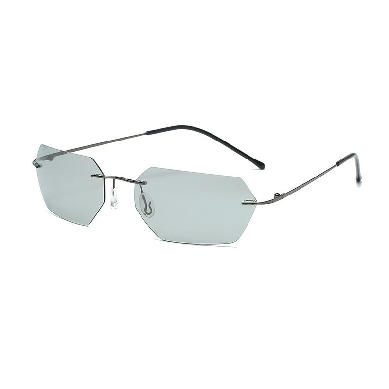 Ultralight Rimless Men's Driving Sunglasses
