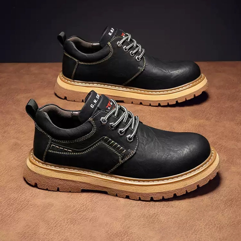 Spring And Autumn Vintage Casual Leather Shoes Men's Genuine Leather Shoes