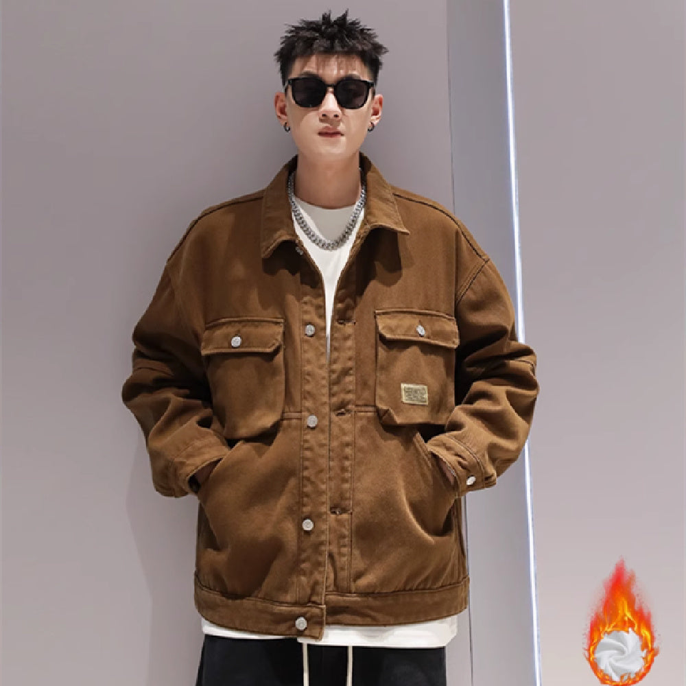 Motorcycle Loose Workwear Warm Jacket