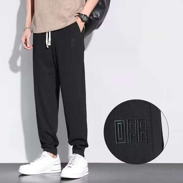 Sports Loose Tappered Elastic Light Thin Casual Sweatpants