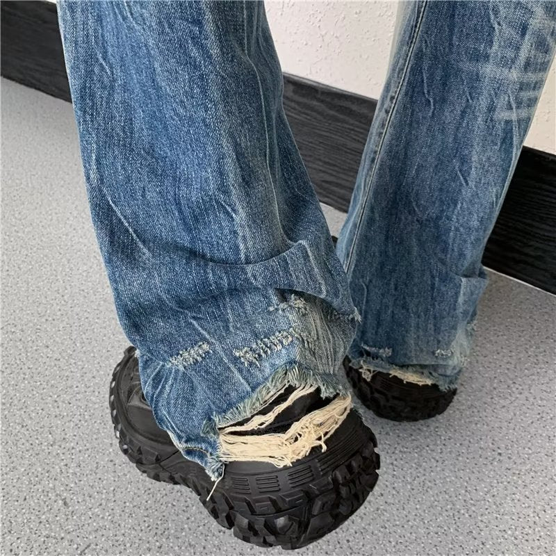 Men's High Street Straight Jeans Men