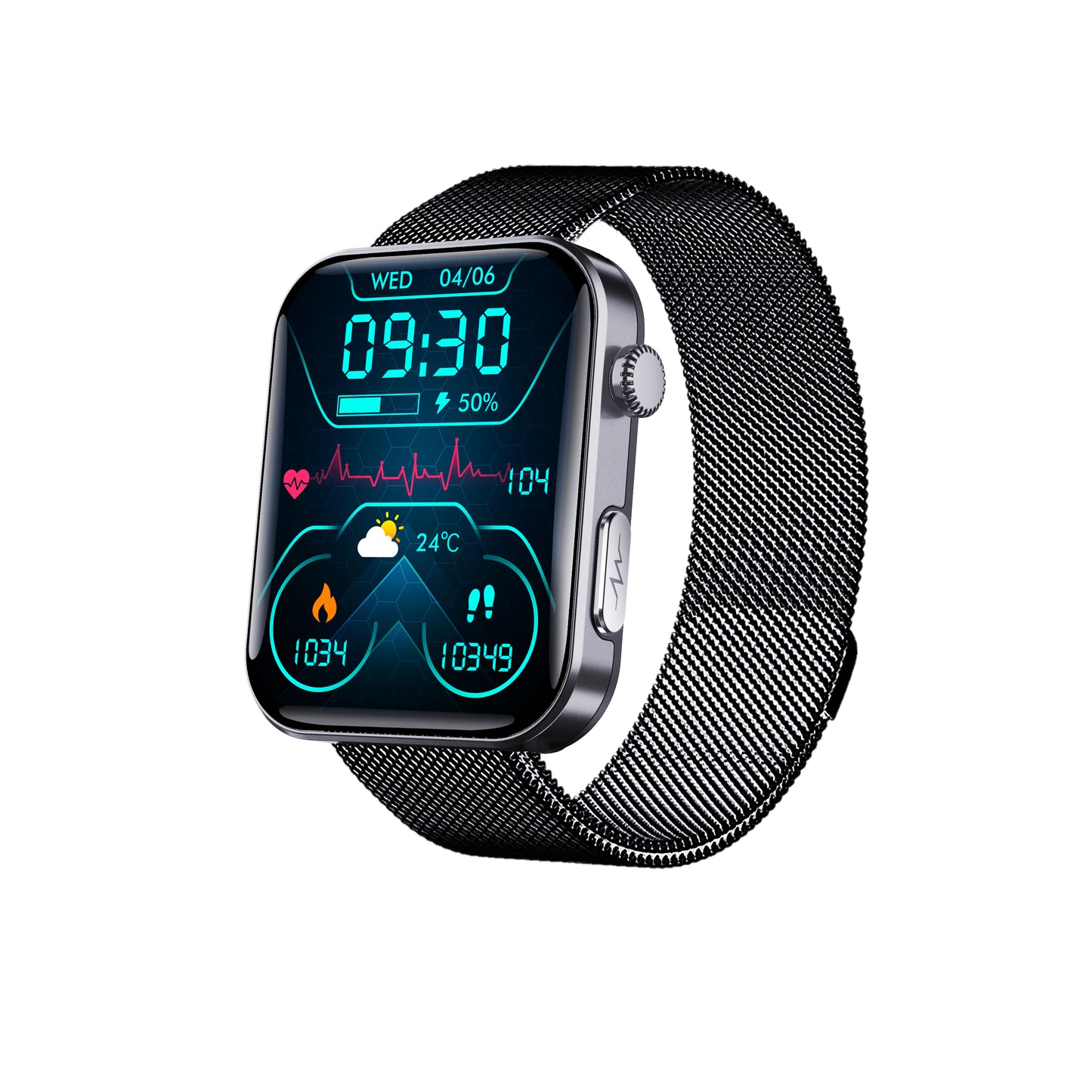 Smart Watch For Men Women Healthy Mornitoring Ips Screen Fitness Tracker With Bluetooth Call IP67 Waterproof Heart Rate Sleep SpO2 Monitor Pedometer Multiple Sports 7 Days Battery Life