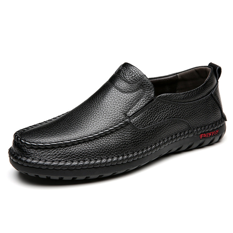 Comfortable Cowhide Soft Bottom Soft Surface Men's Shoes