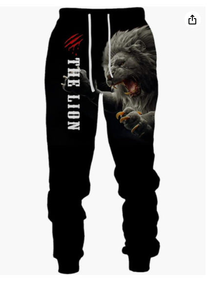 3d Digital Printing Casual Men's Trousers