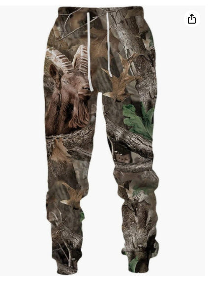 3d Digital Printing Casual Men's Trousers