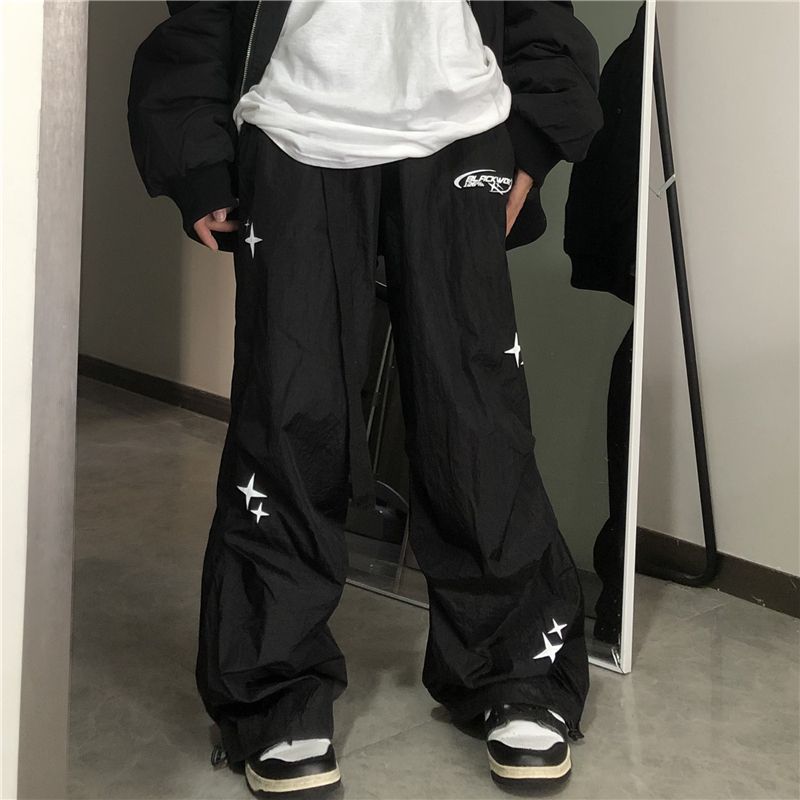 Retro Straight Wide-leg Pants Hip Hop High Street Casual Pants