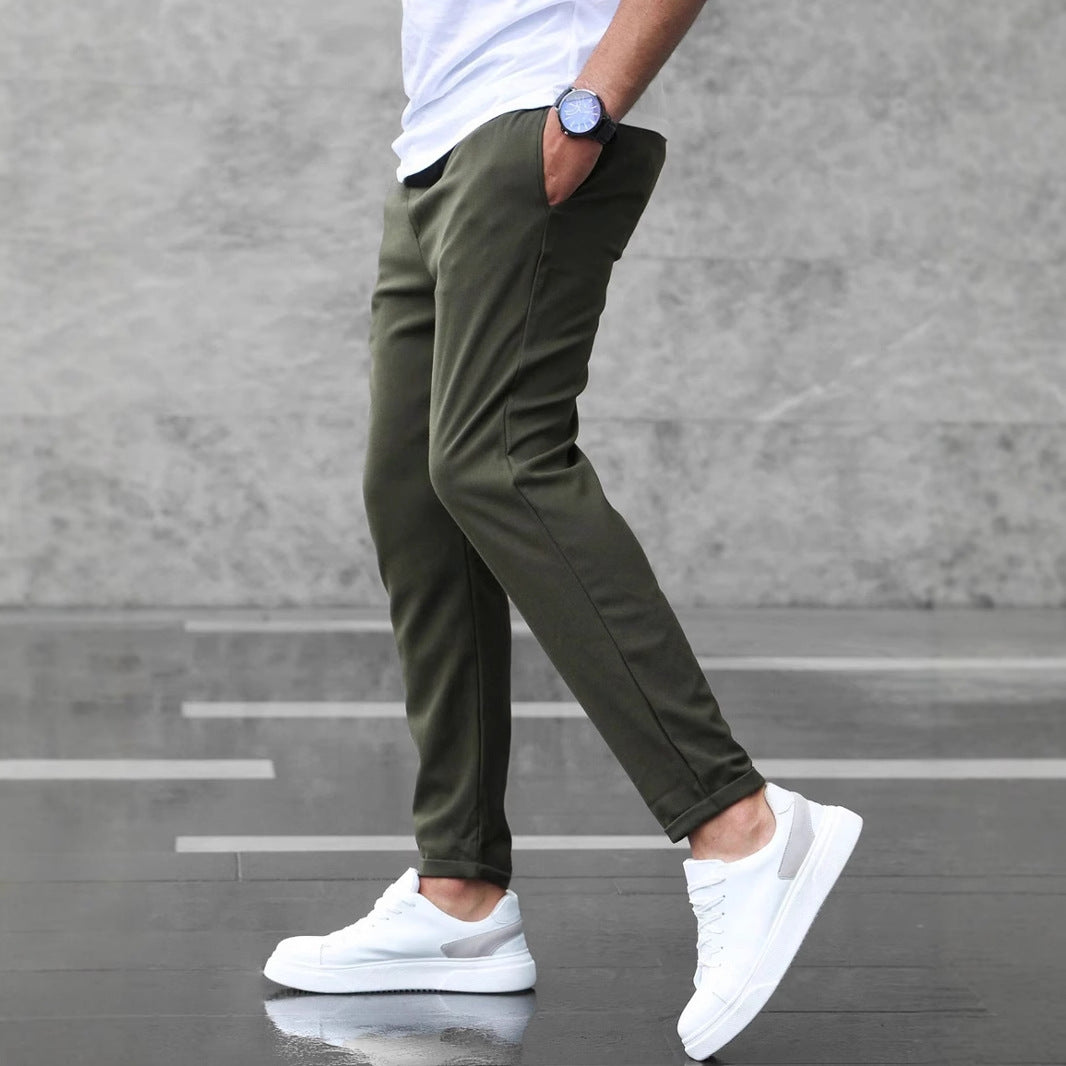 Men's Business All-match Casual Cropped Pants