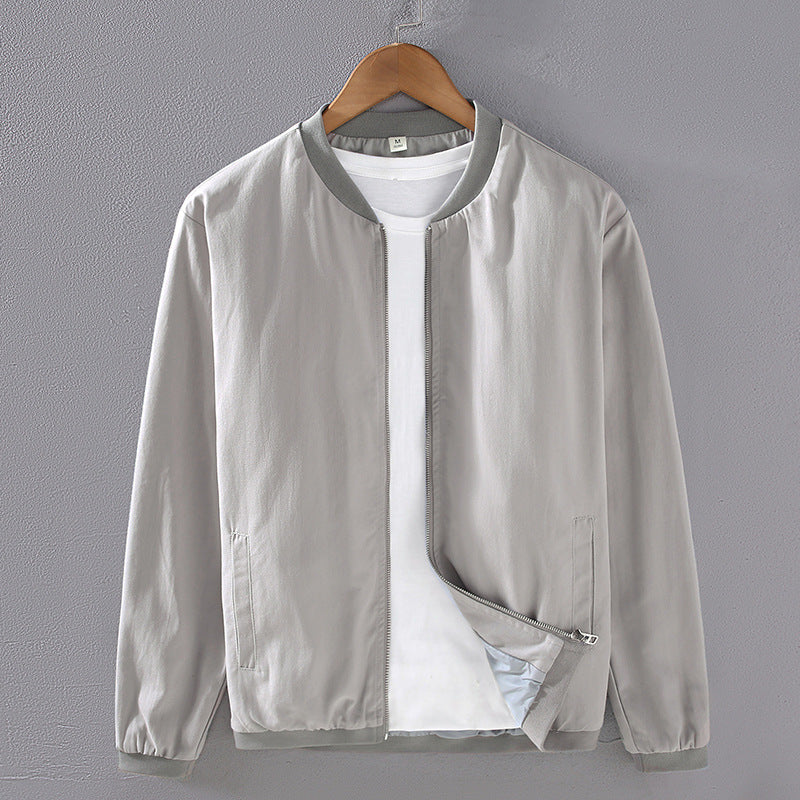 Solid Color Simple Jacket Men's Autumn Lightweight