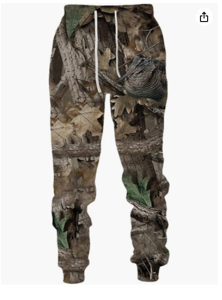 3d Digital Printing Casual Men's Trousers
