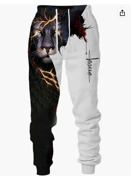 3d Digital Printing Casual Men's Trousers
