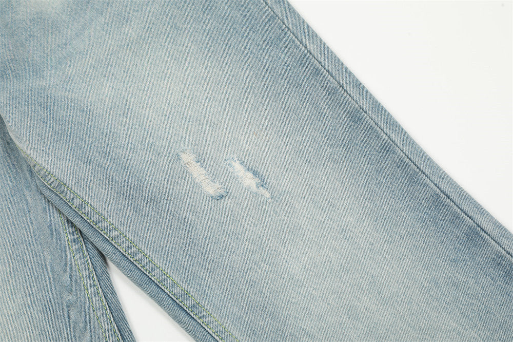 Fashion Wash Ripped Jeans For Men