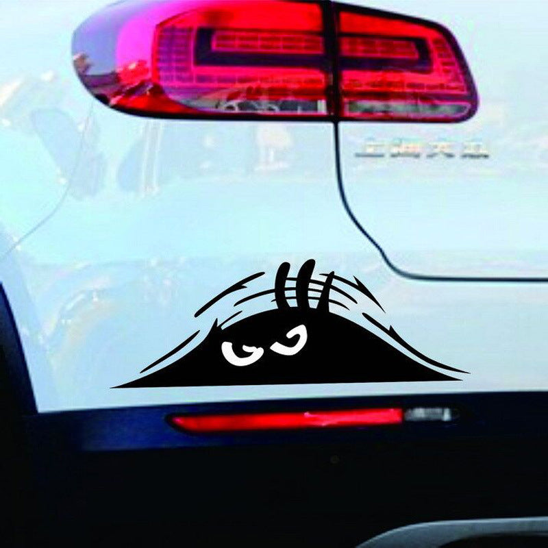 Sand Dune Car Sticker Peeking Elf Car Sticker Reflective Waterproof Sticker