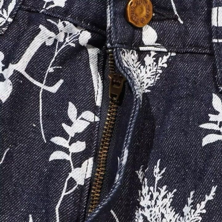 Fashion Jacquard Jeans Men's Straight