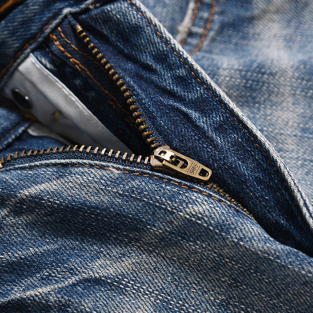 Washed Bright White Jeans For Men
