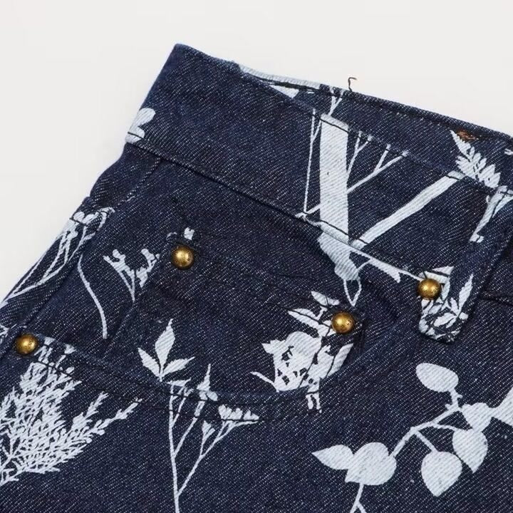Fashion Jacquard Jeans Men's Straight