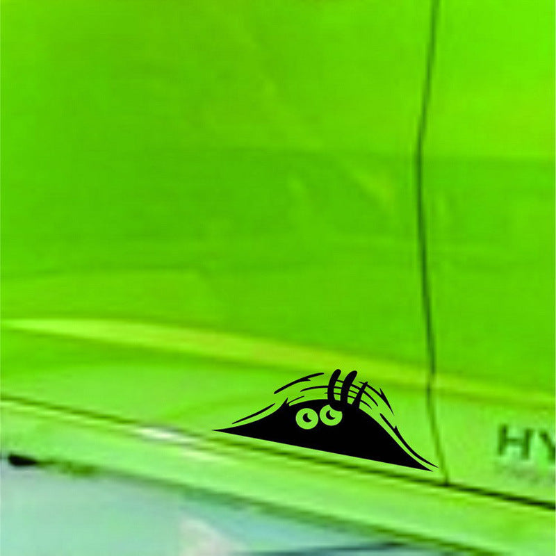 Sand Dune Car Sticker Peeking Elf Car Sticker Reflective Waterproof Sticker