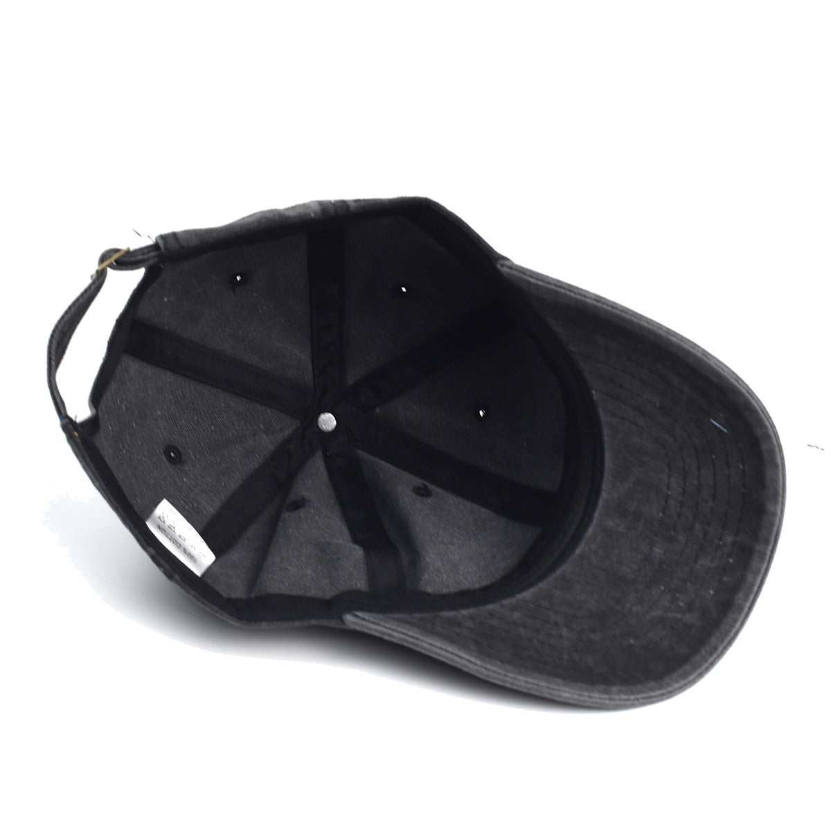 Washed Cotton Printed Hat Distressed Dad Hat For Men