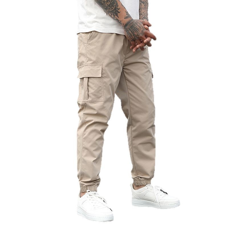 Men's Overalls Loose Casual Cropped Pants