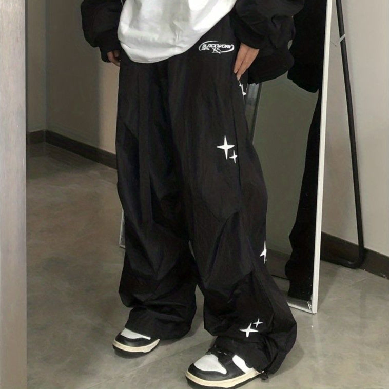 Retro Straight Wide-leg Pants Hip Hop High Street Casual Pants