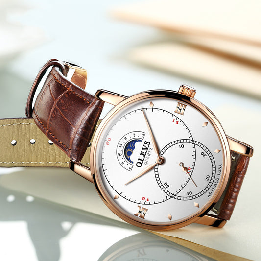 Fashion belt waterproof quartz watch men's watch