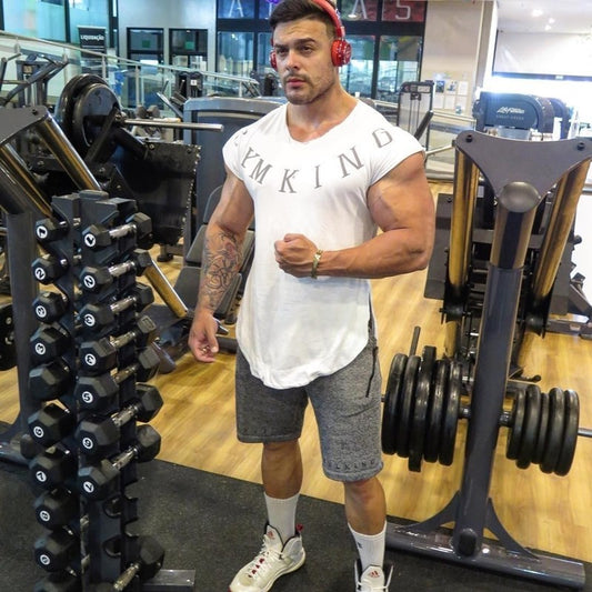Fitness Sports T-Shirt Casual Fashion Cotton Short Sleeve Running
