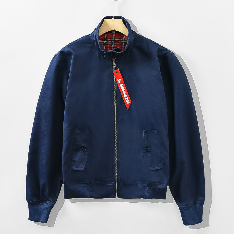 European Stand Collar Fashion Slim Casual Coat Jacket Men