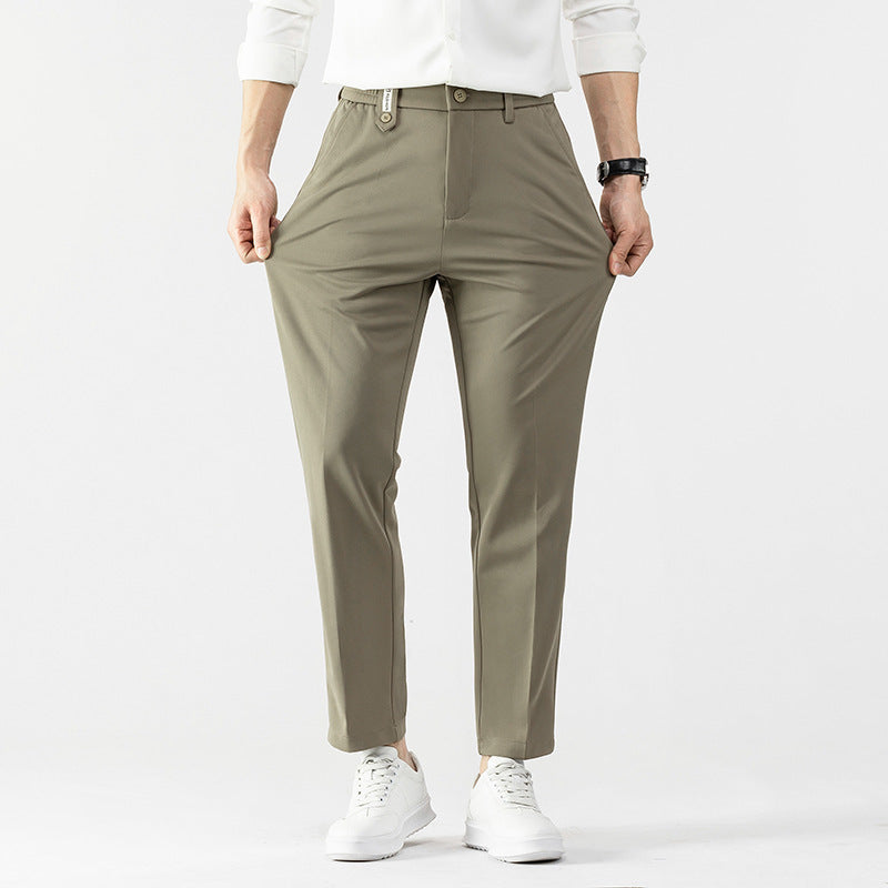 Spring Men's Pants Straight Loose Casual Pants